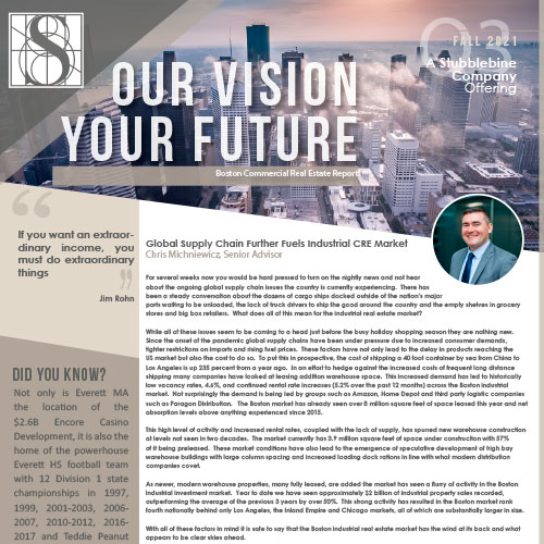 Our Vision Your Future<br> <small>Boston Commercial Real Estate Report</small>